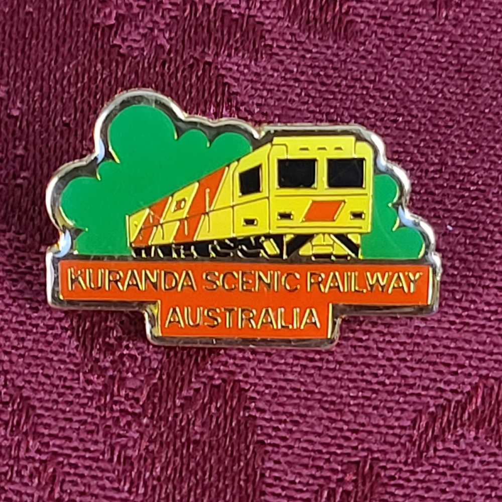 KURANDA SCENIC RAILWAY AUSTRALIA PIN.